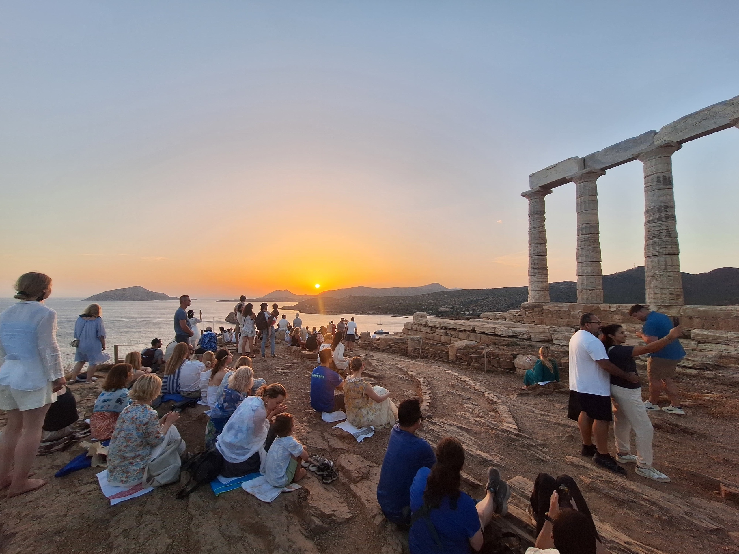 Poseidona templis un meditācija cigun retrītā Grieķijā